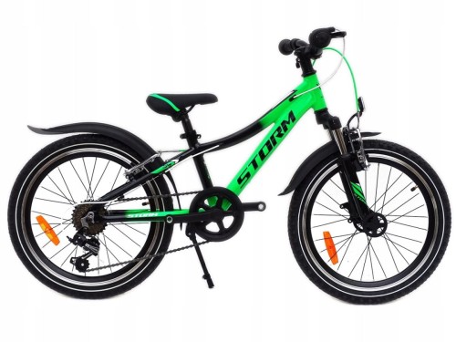 ROWER 20 RACER MTB AMORTYZOWANY SHIMANO ALUMINIUM ZIELONY+BŁOTNIKI 1