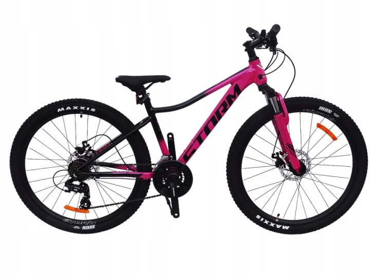 ROWER 26 STORM GÓRSKI MTB ALUMINIOWY QUEEN 1.0 15'' CIEMNY RÓŻOWO CZARNY 1