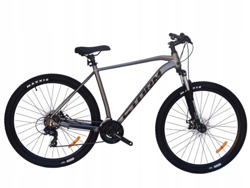 ROWER 29 STORM SHARK 1.0 GÓRSKI MTB ALUMINIOWY RAMA 21'' TARCZOWE SZARY MAT 1