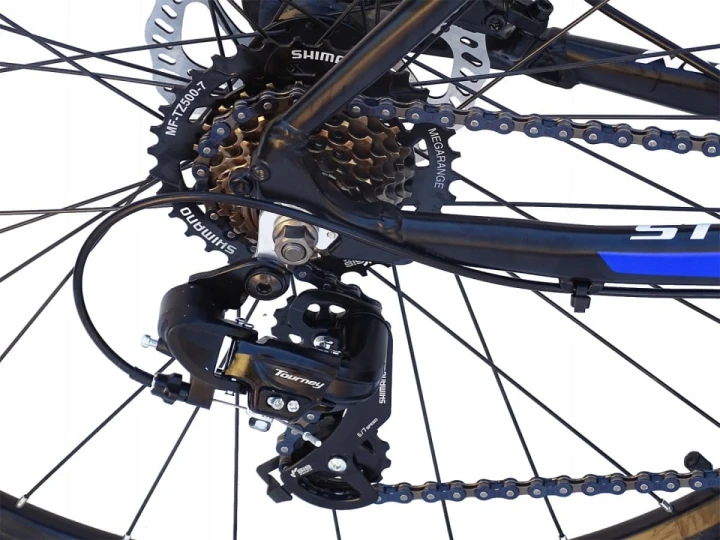 ROWER 29 STORM SHARK 1.0 GÓRSKI MTB ALUMINIOWY RAMA 21'' TARCZOWE SZARY MAT 4
