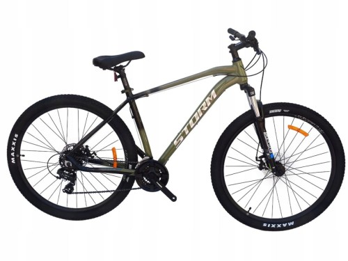 ROWER 29 STORM SHARK 1.0. GÓRSKI MTB ALUMINIOWY RAMA 19'' TARCZOWE OLIWKOWY 1