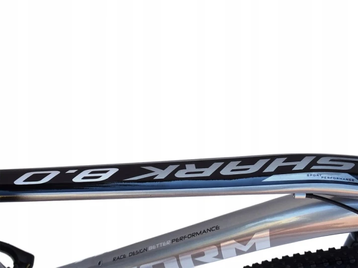 ROWER 29 STORM SHARK 1.0. GÓRSKI MTB ALUMINIOWY RAMA 19'' TARCZOWE SREBRNY 3