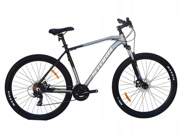 ROWER 29 STORM SHARK 1.0. GÓRSKI MTB ALUMINIOWY RAMA 21'' TARCZOWE SREBRNY 1