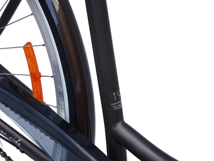 ROWER MIEJSKI STORM BARCELONA 28/3 NEXUS ZŁOTY GRAFIT 19'' 3