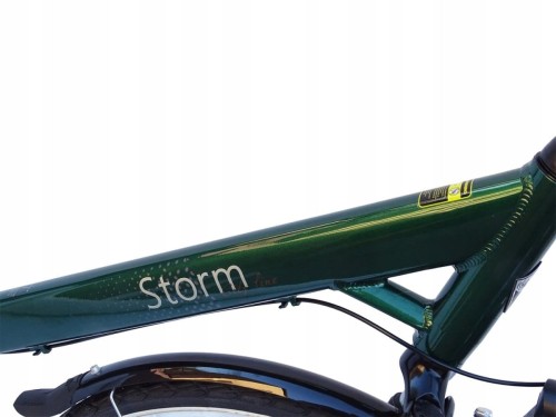 ROWER STORM FLOW ALUMINIOWY 28/3 NEXUS AMORTYZOWANY OBNIŻONA RAMA ZIELONY 2