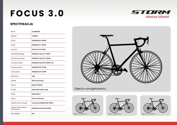ROWER STORM FOCUS 3.0. GRAVEL 540 ZIELONY 28'' ALUMINIOWY SHIMANO CLARIS 11