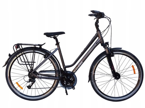 ROWER STORM MARATHON 6.0 DAMSKI RAMA 19'' TREKINGOWY GRAFITOWY ZŁOTY 1