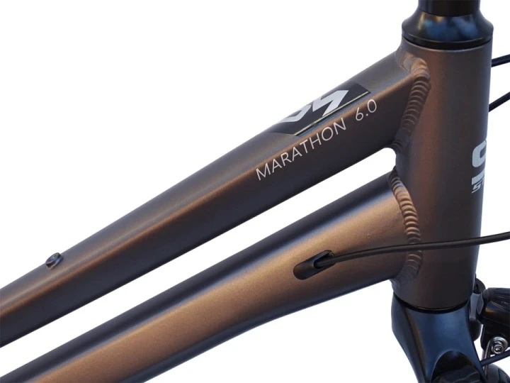 ROWER STORM MARATHON 6.0 DAMSKI RAMA 19'' TREKINGOWY GRAFITOWY ZŁOTY 2