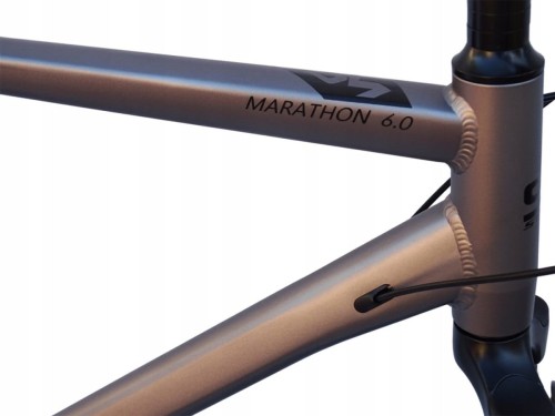 ROWER STORM MARATHON 6.0 MĘSKI RAMA 21'' TREKINGOWY GRAFIT ZŁOTY 2