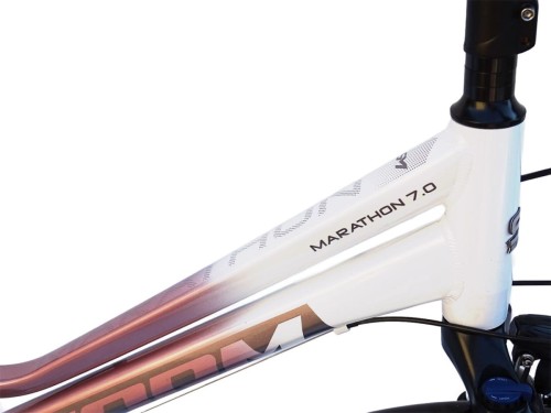 ROWER STORM MARATHON 7.0 DAMSKI RAMA 19' RÓŻOWO PERŁA ALUMINIOWY TREKKINGO 2