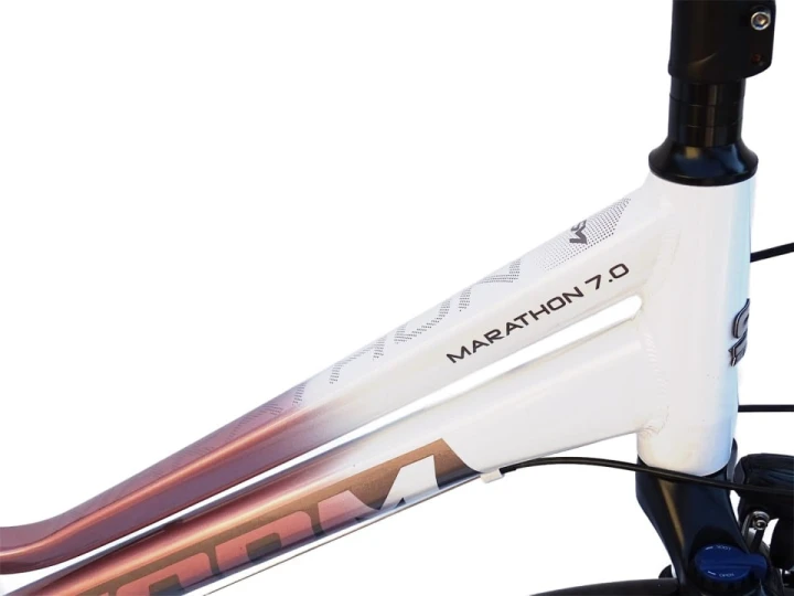 ROWER STORM MARATHON 7.0 DAMSKI RAMA 19' RÓŻOWO PERŁA ALUMINIOWY TREKKINGO 2