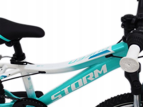 ROWER 20 QUEEN MTB AMORTYZOWANY SHIMANO ALUMINIUM +BŁOTNIKI TURKUSOWY 2