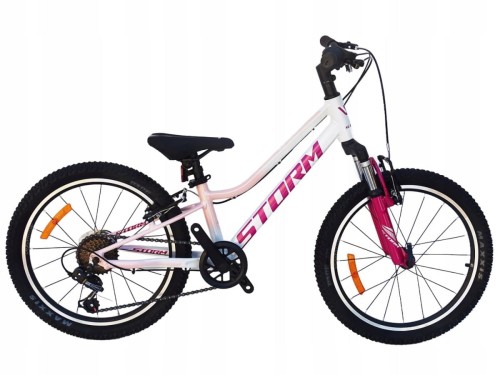 ROWER 20 QUEEN MTB AMORTYZOWANY SHIMANO ALUMINIUM BIAŁO RÓŻOWY 1