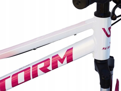 ROWER 20 QUEEN MTB AMORTYZOWANY SHIMANO ALUMINIUM BIAŁO RÓŻOWY 2
