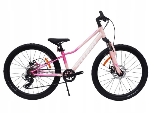 ROWER 24 QUEEN MTB AMORTYZOWANY SHIMANO ALUMINIUM RÓŻOWO RÓŻOWY TARCZOWE HA 1