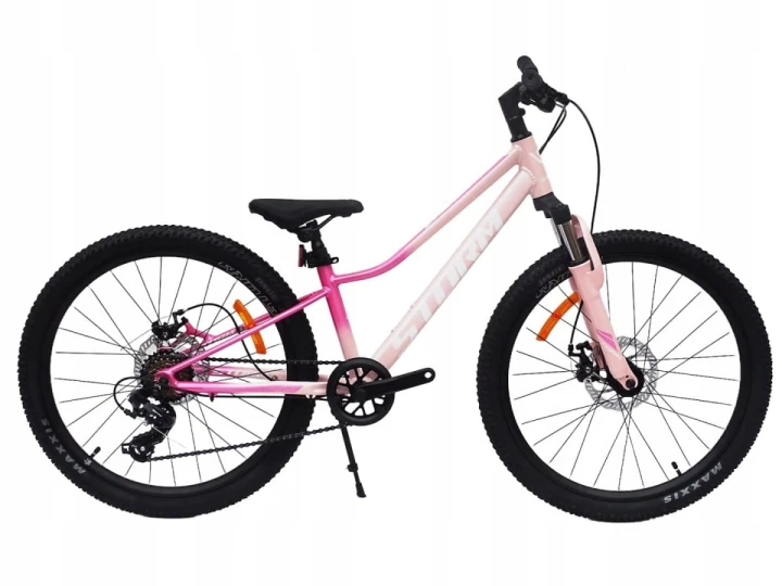 ROWER 24 QUEEN MTB AMORTYZOWANY SHIMANO ALUMINIUM RÓŻOWO RÓŻOWY TARCZOWE HA 1