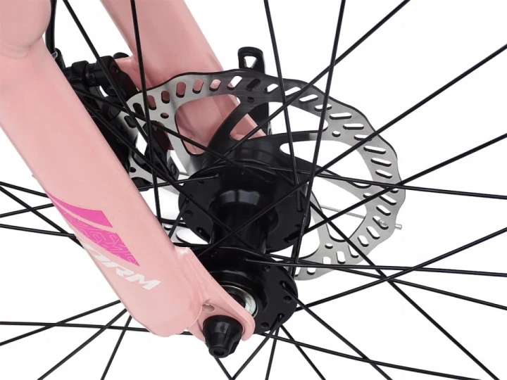 ROWER 24 QUEEN MTB AMORTYZOWANY SHIMANO ALUMINIUM RÓŻOWO RÓŻOWY TARCZOWE HA 6
