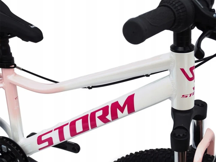 ROWER 24 QUEEN MTB AMORTYZOWANY SHIMANO ALUMINIUM RÓŻOWy BIAŁY 5