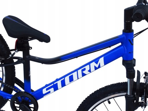 ROWER 24 RACER MTB AMORTYZOWANY SHIMANO ALUMINIUM NIEBIESKI RAMA 11'' 2