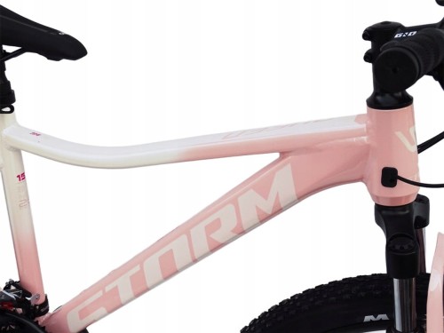 ROWER 26 STORM GÓRSKI MTB ALUMINIOWY QUEEN 1.0 15'' RÓŻOWO-BIAŁY 2