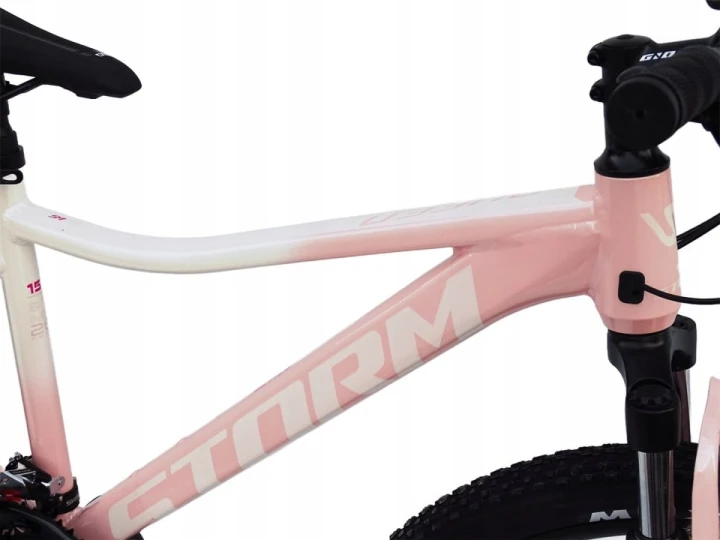 ROWER 26 STORM GÓRSKI MTB ALUMINIOWY QUEEN 1.0 15'' RÓŻOWO-BIAŁY 2