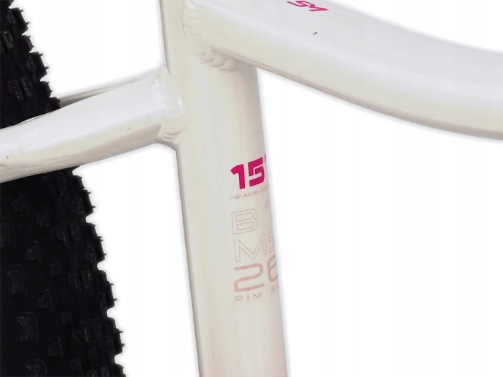 ROWER 26 STORM GÓRSKI MTB ALUMINIOWY QUEEN 1.0 15'' RÓŻOWO-BIAŁY 3