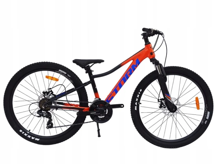 ROWER 26 STORM GÓRSKI MTB ALUMINIOWY RACER 1.0 13'' POMARAŃCZOWY+ZAMKNIĘCIE 1