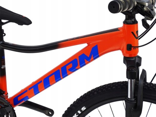ROWER 26 STORM GÓRSKI MTB ALUMINIOWY RACER 1.0 13'' POMARAŃCZOWY+ZAMKNIĘCIE 2