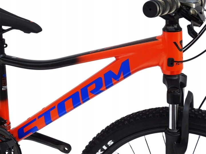ROWER 26 STORM GÓRSKI MTB ALUMINIOWY RACER 1.0 13'' POMARAŃCZOWY+ZAMKNIĘCIE 2