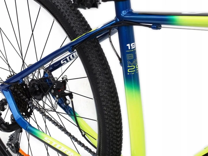 ROWER 29 1.0 STORM SHARK GÓRSKI MTB ALUMINIOWY 19'' NIEBIESKO -ŻÓŁTY LIMIT 3