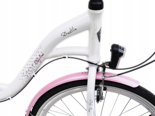 ROWER STORM DUBLIN 26 3-BIEGOWY ALUMINIOWY 15'' BIAŁO-RÓŻOWY 2