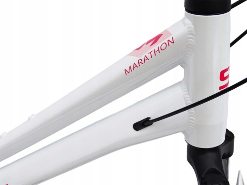 ROWER STORM MARATHON 1.0 26 ALUMINIOWY AMORTYZOWANY BIAŁY RÓŻOWY C 2