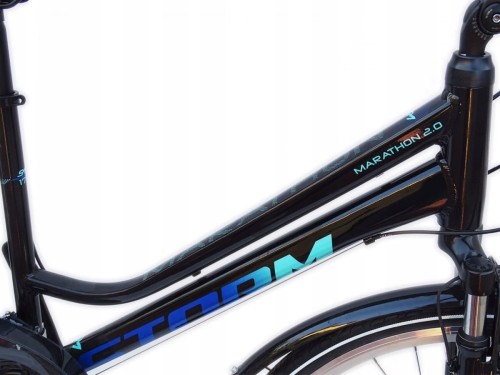ROWER STORM MARATHON 2.0 DAMSKI RAMA 19'' CZARNO TURKUSOWY 2