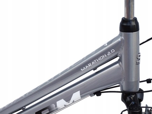 ROWER STORM MARATHON 2.0 DAMSKI RAMA 19'' SREBRNY ALUMINIUM DYNAMO W PIAŚCI 2