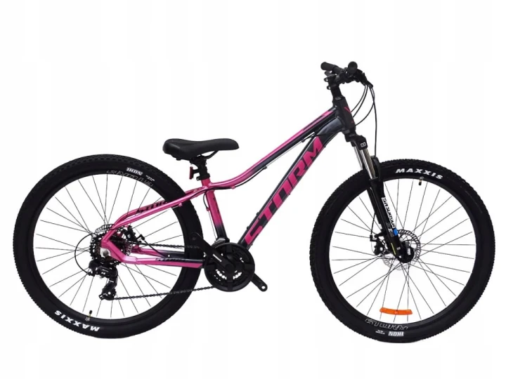 ROWER 27,5 1.0 STORM SHARK GÓRSKI MTB ALUMINIOWY 13,5'' GRAFITOWO-MALINOWY 1