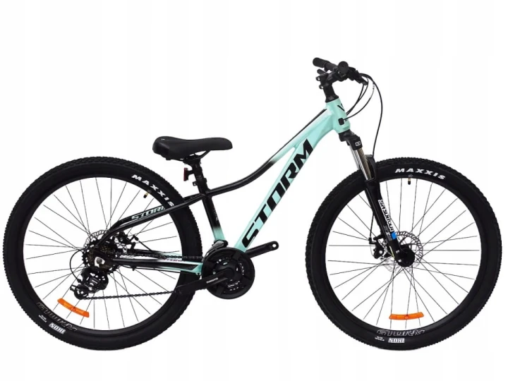 ROWER 27,5 1.0 STORM SHARK GÓRSKI MTB ALUMINIOWY 13,5'' TURKUSOWO-CZARNY 1